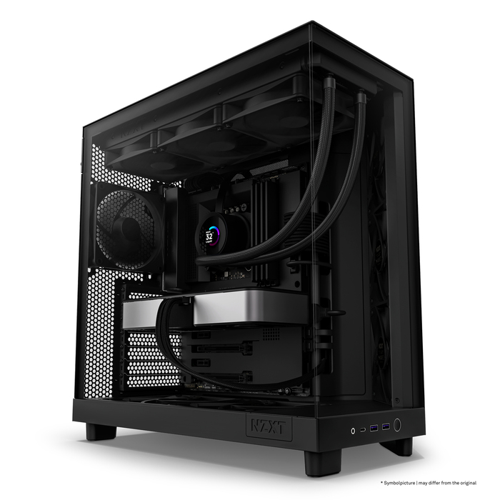 Корпус NZXT H6 Flow з вікном, чорний