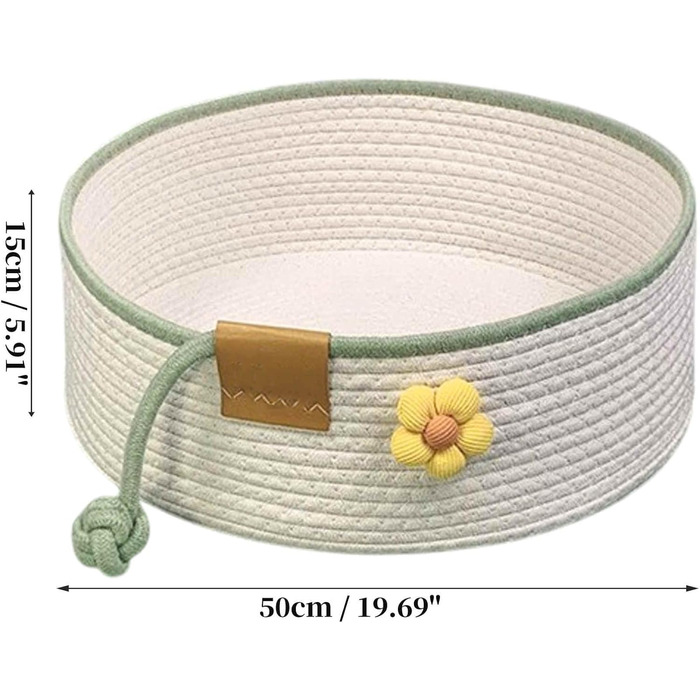 Тканинне ліжко для котів, 40 см, розкладний кошик-гніздо, дихаюче ліжко для домашніх тварин, стійке до подряпин, універсальне ліжечко для кошенят (L, Бежевий)