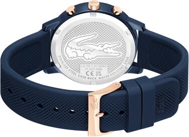 Годинник чоловічий Lacoste 12.12 Move кварцовий силіконовий синій/зелений/чорний