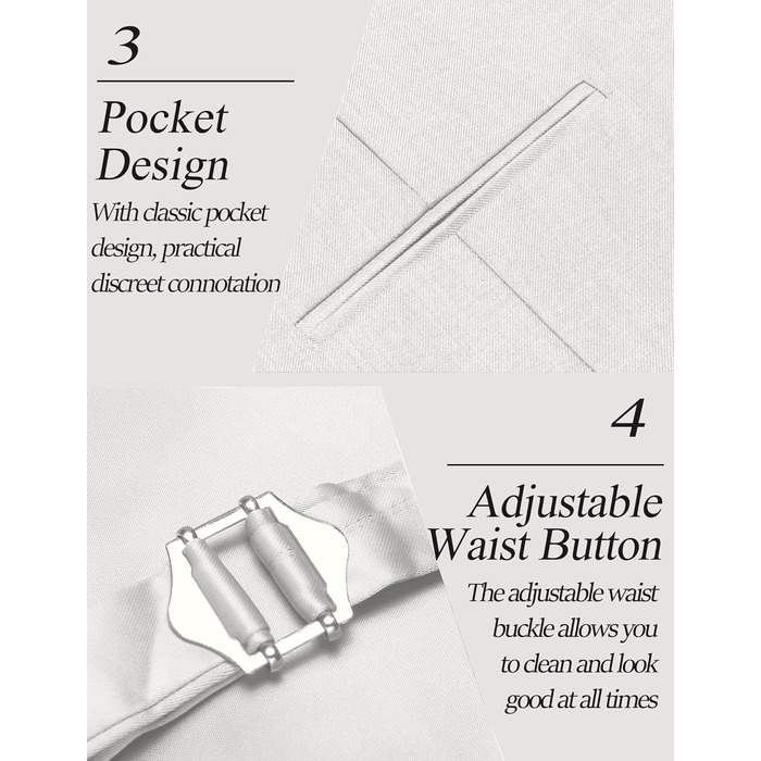 Жилет чоловічий шкіряний COOFANDY Casual Western, V-подібний виріз, 3XL, білий/опільний сад