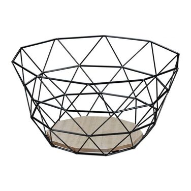 Relaxdays Fruit Basket, Grid Design