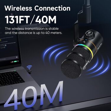 Мікрофон Comica EJoy D10 Pro: Динамічний USB/XLR з RGB-підсвічуванням та регулюванням гучності