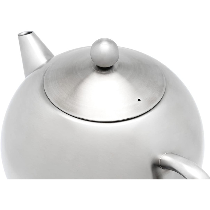 Bredemeijer small, round double-walled stainless steel teapot, 0.5 Liter