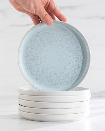 Сервірувальна тарілка Steingut Ibiza - велика, овальна, бежево-блакитна. Ідеальна для створення атмосфери Середземномор'я