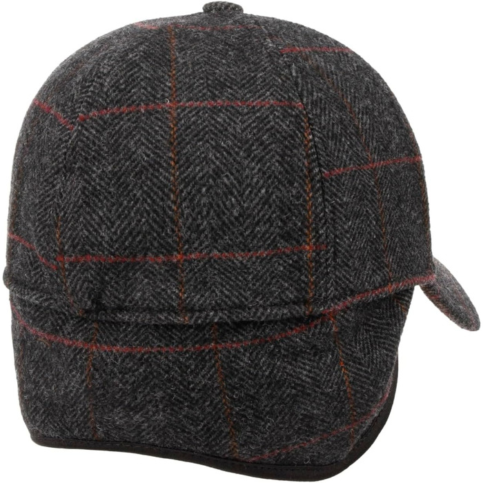 Кепка Stetson Kinty Wool з мікрофлісом та клапаном для вух, чоловіча, з бавовни, сіра, розмір L