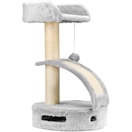 Драбина-кіготник для котів AQPET Panama, 58 см, сірий колір