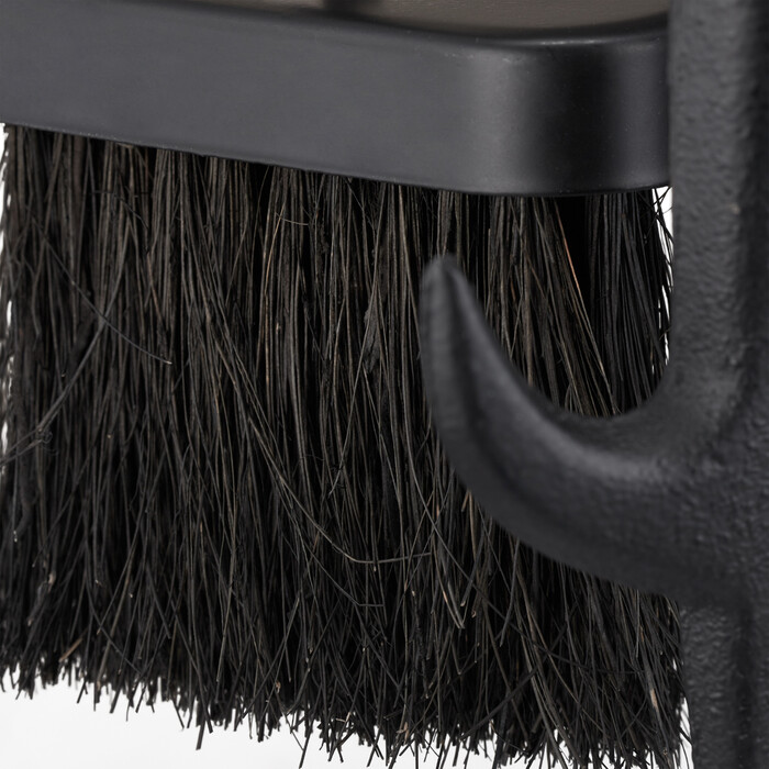 Relaxdays 5-Piece Fireplace Tool Set in Black