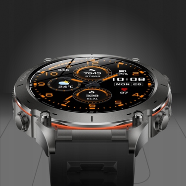 Чоловічий спортивний смарт-годинник NejtStyle з GPS, функцією дзвінків та українським меню, чорний