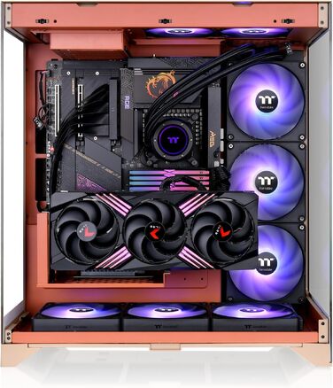 Корпус для ПК Thermaltake CTE TG E550 (Gravel Sand) ATX/E-ATX, двокамерний дизайн, загартоване скло, підтримка радіаторів до 420 мм