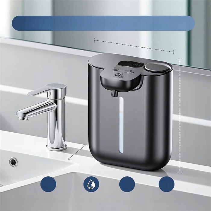 Автоматичний безконтактний дозатор мила-піни на стіну, USB, 500 мл