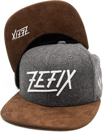 Кепка Snapback Bayerisches Zefix Filz, темно-сіра, універсальний розмір