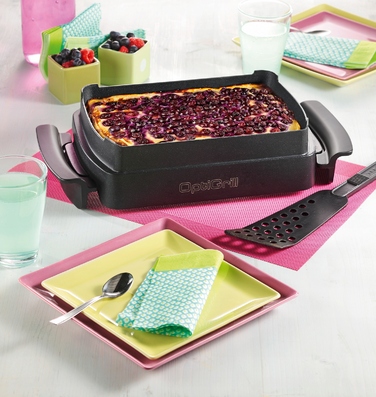 Електричний гриль-опикач Optigrill+ GC717810, 2000 Вт, розкладний, чорний