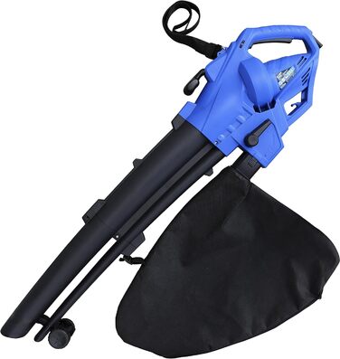 Güde 94381 Leaf Blower GLS 3000 Vario (230 V, 3000 W, variable speed setting, suction, blowing, and shredding function)