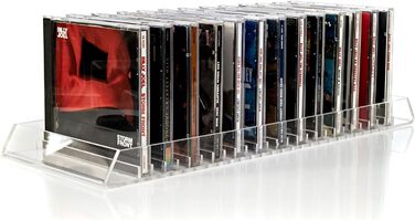 Прозорий акриловий стійка для зберігання CD Record-Happy, компактна, на 25 стандартних коробок