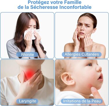 Ультразвуковий зволожувач повітря Mini для спальні з нічним світлом, 2 режими, тиха робота, автовимкнення, для дитячої, офісу, рослин (білий)