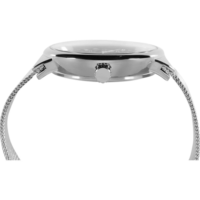 Годинник чоловічий FORSINING Механічний, ультратонкий, з браслетом з нержавіючої сталі, скелетонний, аналоговий (Бежевий)