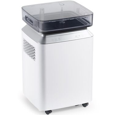 Електричний осушувач повітря 70л/день з авто-режимом та шлангом для підвалу, ванної кімнати, спальні до 150㎡. Осушувач з цифровим дисплеєм, захистом від плісняви, 360° колесами, тихий 40dB, білий (бежевий)