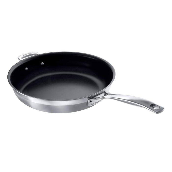 Сковорода Le Creuset з антипригарним покриттям, 30 см, нержавіюча сталь, для всіх плит (індукція, духовка)