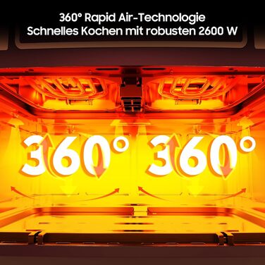 Фритюрниця повітряна подвійна 12л з подвійними камерами, LED-дисплеєм, 10 програмами, функцією сушіння та Dual Cook, 2600W