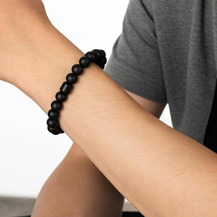 Чоловічий браслет з натурального каменю Тигрове око, 8 мм, набір 3 шт.