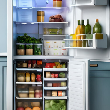 Relaxdays Refrigerator Organizer 2-Piece Set
