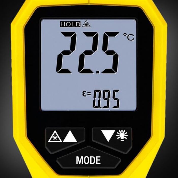 Інфрачервоний термометр Trotec BP21 – Лазерний пірометр з визначенням точки роси, діапазон вимірювання -35°C до +800°C