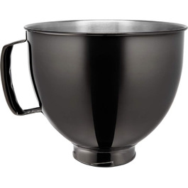 Миска з нержавіючої сталі KitchenAid 4,8 л, чорна, модель 5KSM5SSBRB