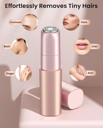 Електричний жіночий тример для обличчя iFanzeTech: для швидкої та ніжної стрижки верхньої губи, підборіддя та щік. Змінна головка в комплекті.