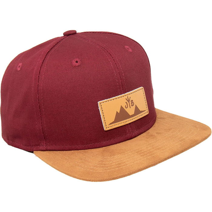 Кепка бейсболка Jumping Bird • Змінний розмір • Outdoor Snapback • Бордовий колір