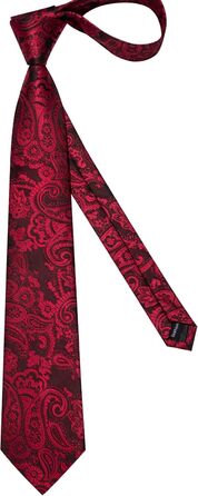 Набір краваток для чоловіків: краватка, нагрудна хустинка, краваття, затискачі для краваток, застібка для краватки, 5 шт. чорний/червоний, для весілля, формальний стиль