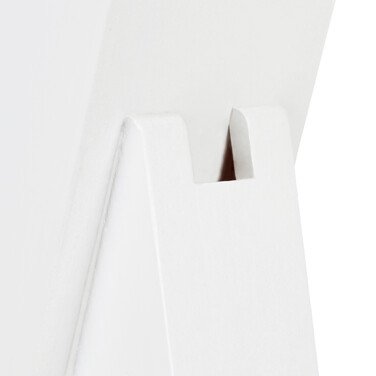 Relaxdays Unassembled Knife Block with Bristles, White