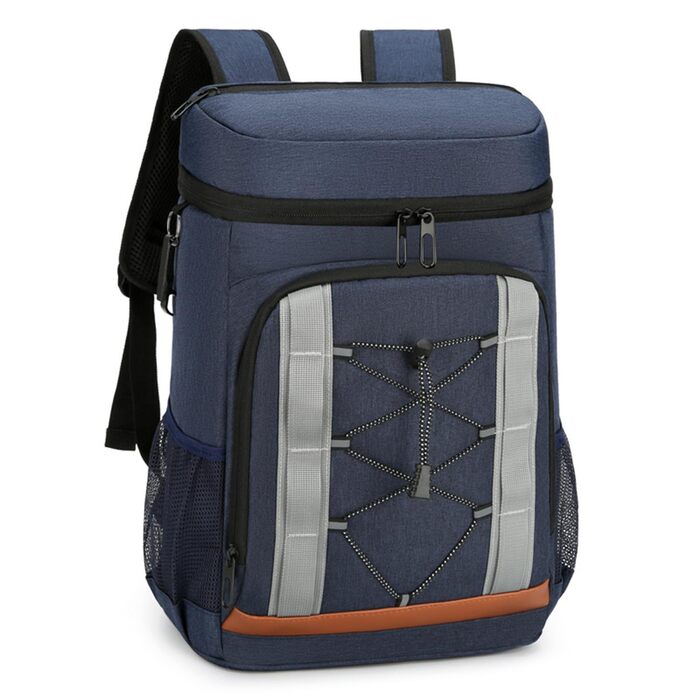 Ізольований рюкзак-холодильник, 30 л, велика місткість, ланч-рюкзак, термо-рюкзак для пікніка, міцний, легкий, сумка-холодильник для відпочинку на природі, пляжу, пікніка, кемпінгу (блакитний)