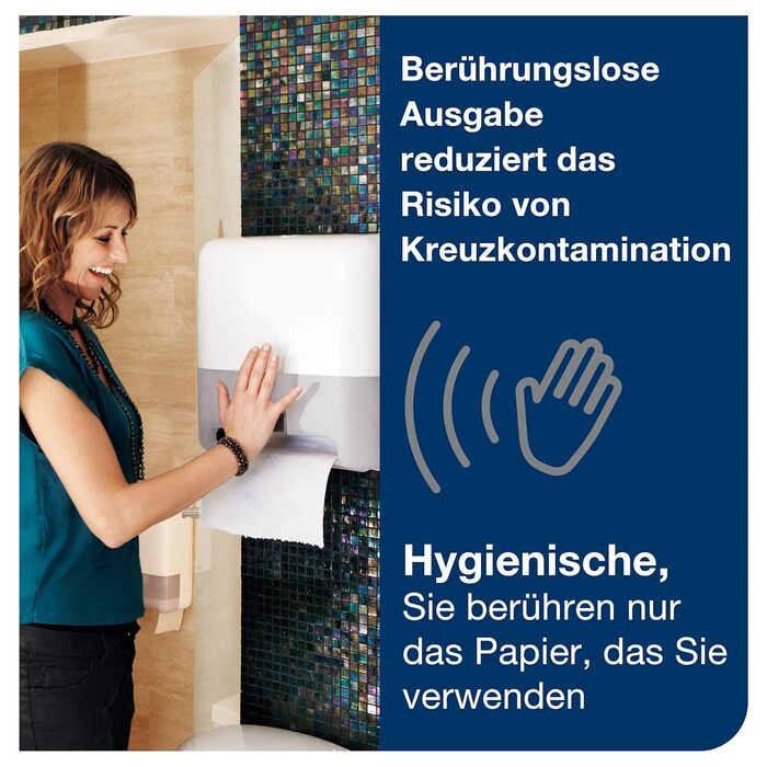 Tork Matic Dispenser for Roll Towels White H1, Refill Indicator, Elevation Design, 551000