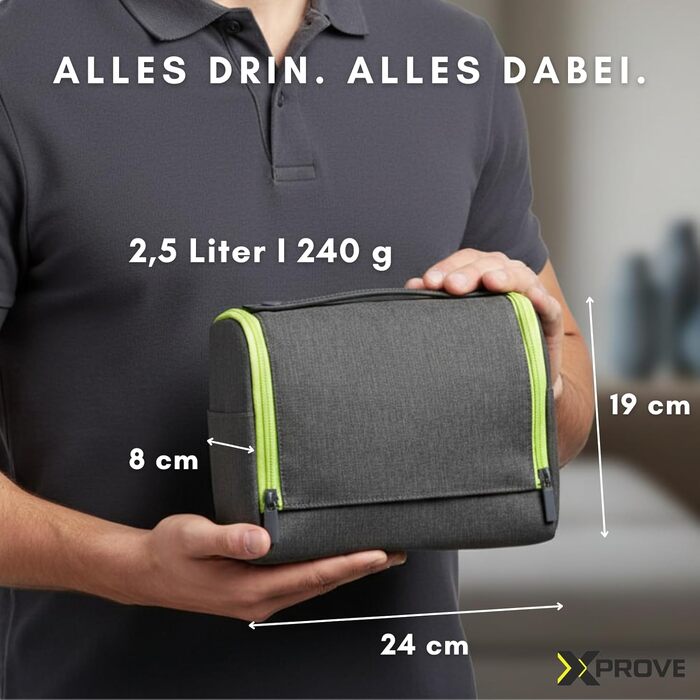 Чоловіча дорожня косметичка для гігієни з підвісом, вологостійка сумка для аксесуарів з 4 відділеннями
