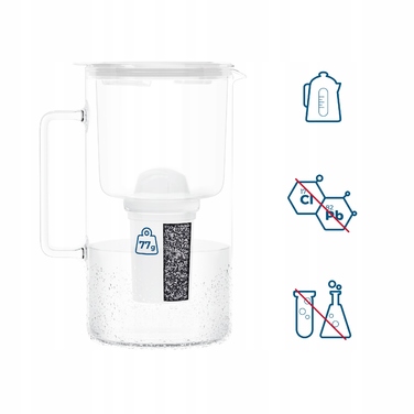 Скляний фільтр-віддін Wessper D4 Borosilicate Mini FF WH з фільтром
