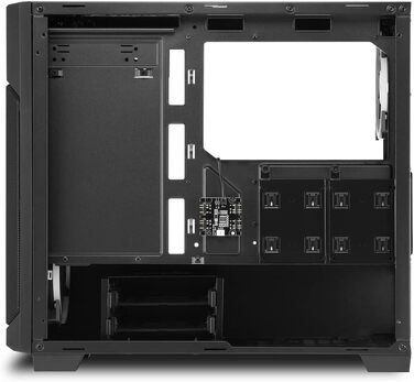Корпус для ПК Sharkoon V1000 RGB Micro Tower, Micro-ATX, чорний