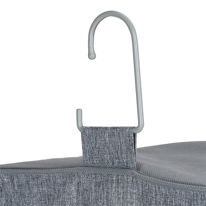 Relaxdays Clothes Rack Hanging Shelf with 6 Compartments