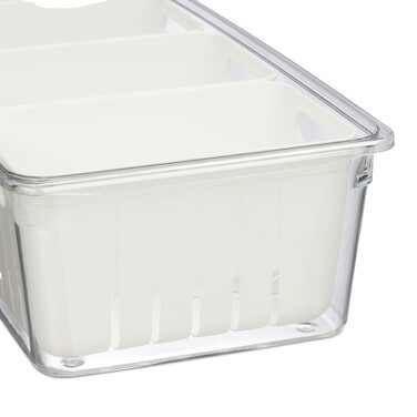 Relaxdays Refrigerator Organizer, 3-Piece Set