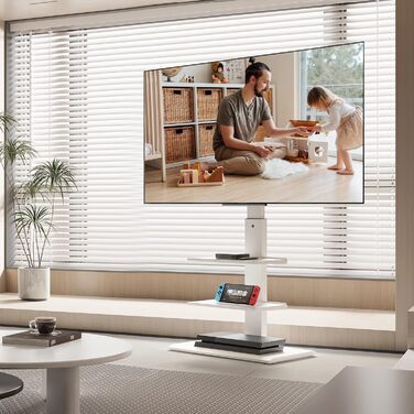 Підставка для телевізора FITUEYES: регульована, поворотна, для телевізорів 32-75 дюймів (до 40 кг, VESA 600x400)