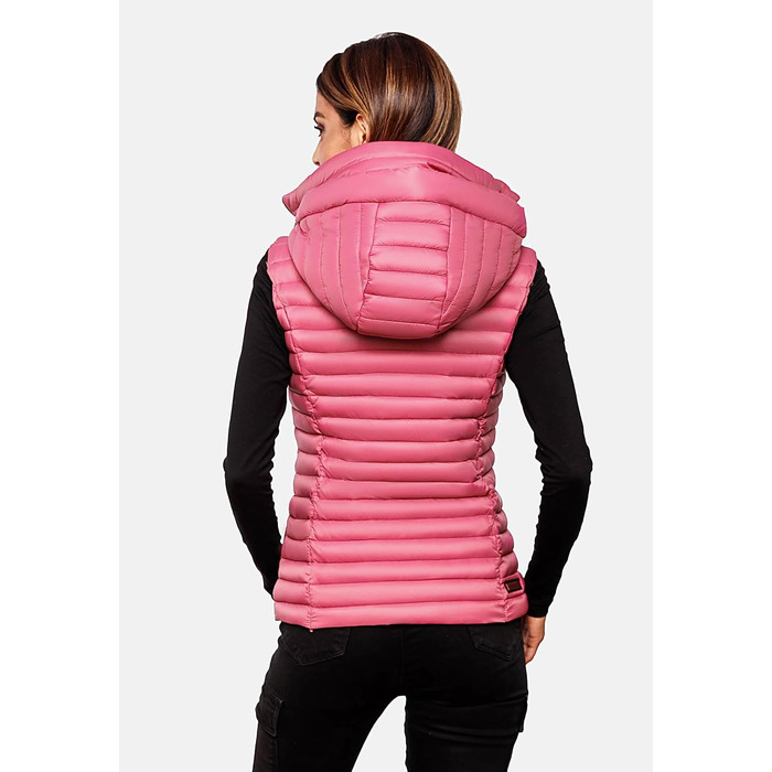 Жіноча перехідна куртка Navahoo Shadaa з відстібаною капюшоном та стеганою жилеткою, XS-3X (XL, Полуниця)