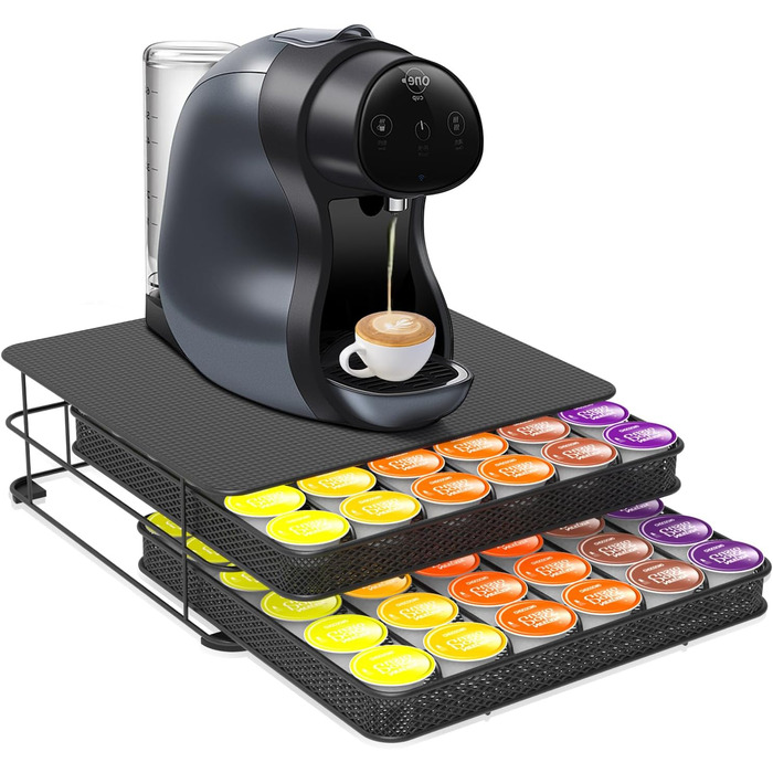 Підставка для капсул кави Masthome 3-ярусна для Dolce Gusto, 108 капсул, чорна