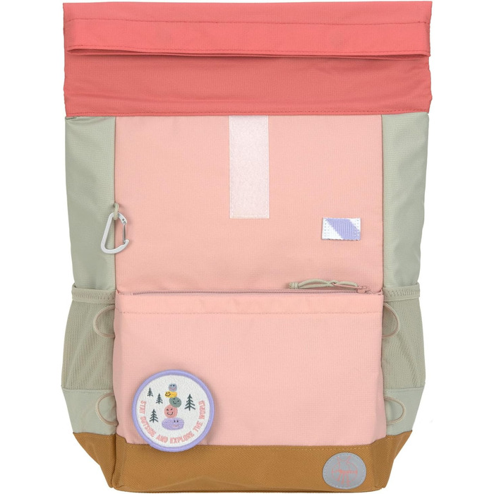 Дитячий рюкзак LÄSSIG з нагрудним ремінцем, 12 літрів, водонепроникний, Rolltop, зелено-блакитний