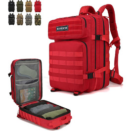 Тактичний військовий рюкзак 40 л Survival Army Molle, червоний