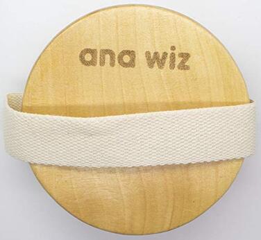 Щітка для лімфодренажного масажу Ana Wiz TM з натуральної щетини дикого кабана та гумовими виступами