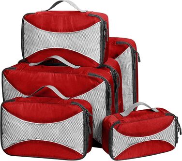 Органайзери для валіз G4Free (3/6/7 шт.) - Набір для подорожей | Кольори: Червоний