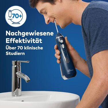 Waterpik Advanced Waterflosser: бездротовий іригатор, Testsieger 2024, технологія Precision Pulse, 4 насадки, 3 режими, для догляду за зубами та яснами
