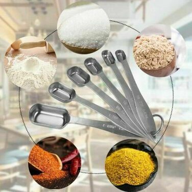 Набір мірних ложок Buy-Simplicity® 6шт з нержавіючої сталі для кухні