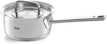Каструля Fissler Original-Profi Collection з нержавіючої сталі, 1,4 л, 16 см, з металевою кришкою та внутрішньою шкалою для молока, підходить для індукції