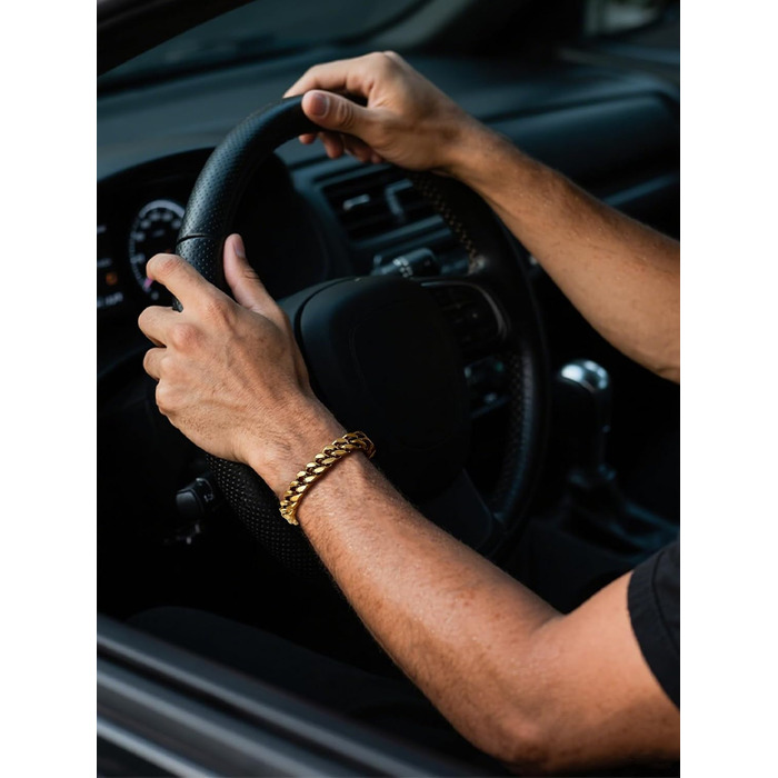 Чоловіча ланцюжок-браслет Bestyle з нержавіючої сталі, 12 мм, 21 см з подарунковою коробкою