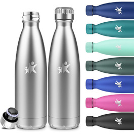 Термос-пляшка спортивна 750 мл, з нержавіючої сталі, подвійні стінки, без BPA, для кемпінгу, подорожей та спорту